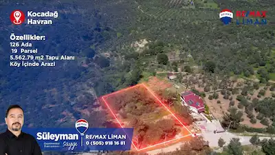 HAVRAN KOCADAĞ'DA SATILIK 5562 M2 TARLA