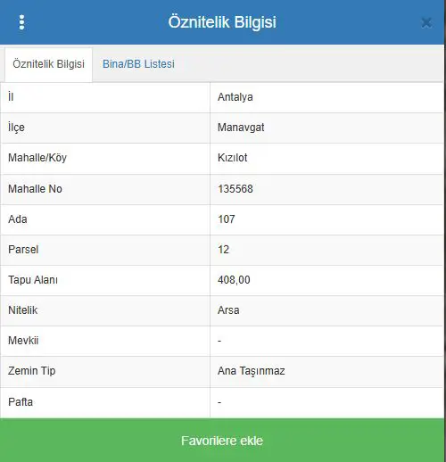 MANAVGAT KIZILOT MAHALLESİ'NDE SATILIK ARSA