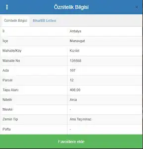 MANAVGAT KIZILOT MAHALLESİ'NDE  SATILIK ARSA 