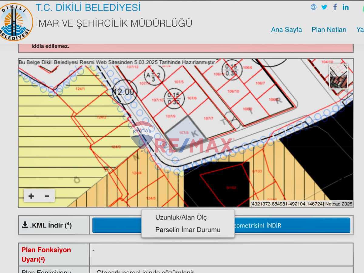 REMAX/İLYADA ESENTEPE’DE İMARLI KÖŞE 456 M2 MÜKEMMEL ARSA