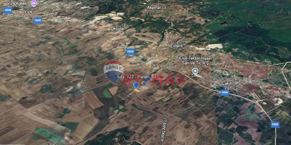 KIRKLARELI VIZE EVRENLI SATILIK TARLA
