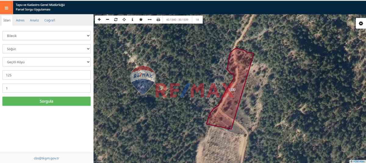 ERDAL TURAN'DAN BİLECİK SÖĞÜT'TE KÖYE YAKIN4466M2 MÜSTAKİL TAPU