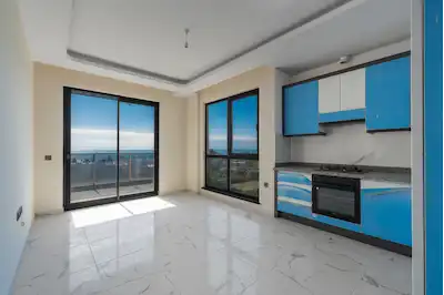 ALANYA DINEK MH DENIZ MANZARALI SIFIR 1+1 SATILIK DAIRE