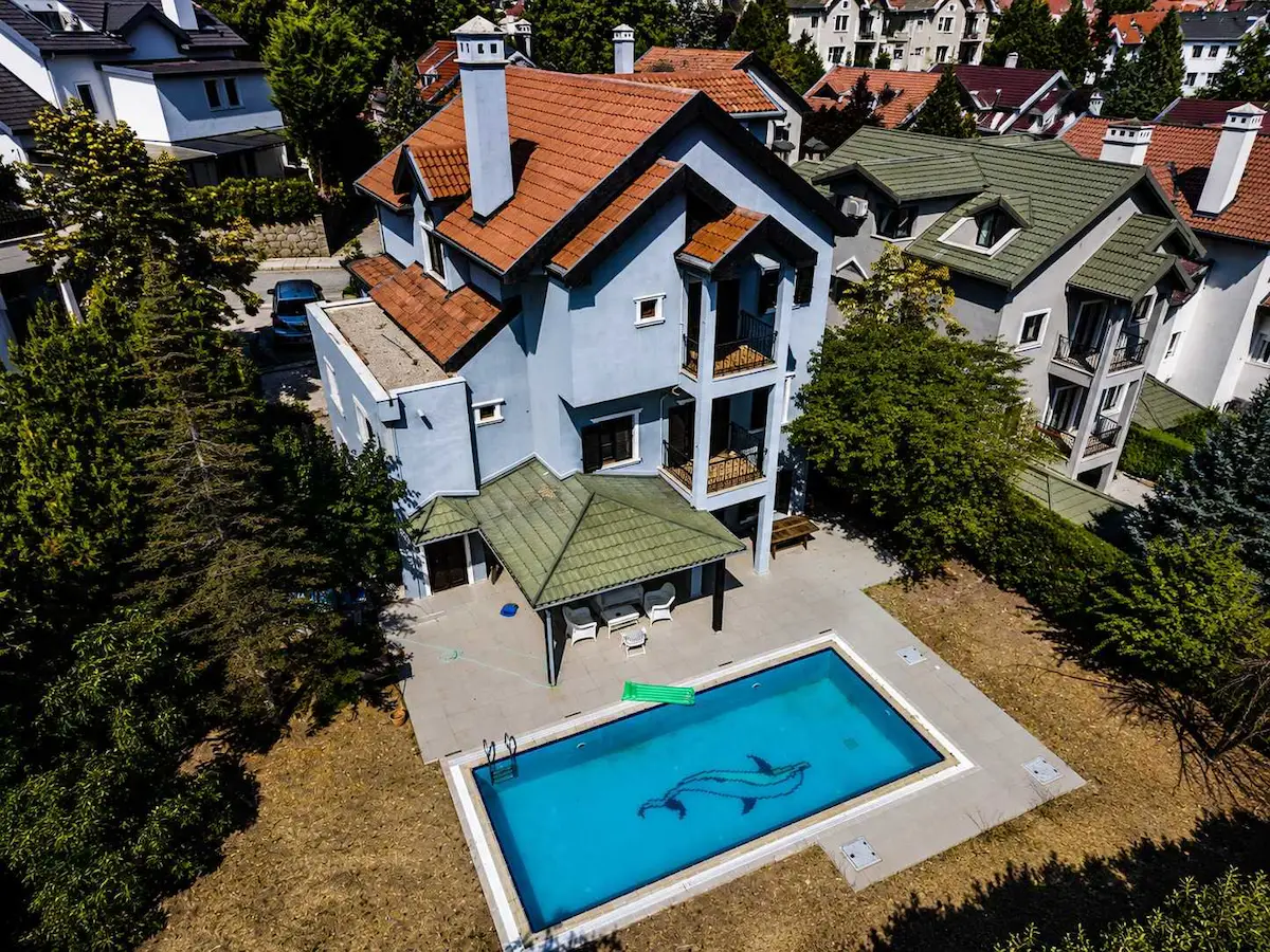 ANGORA EVLERİ HAVUZLU BÜYÜK TİP 4 KATLI VİLLA