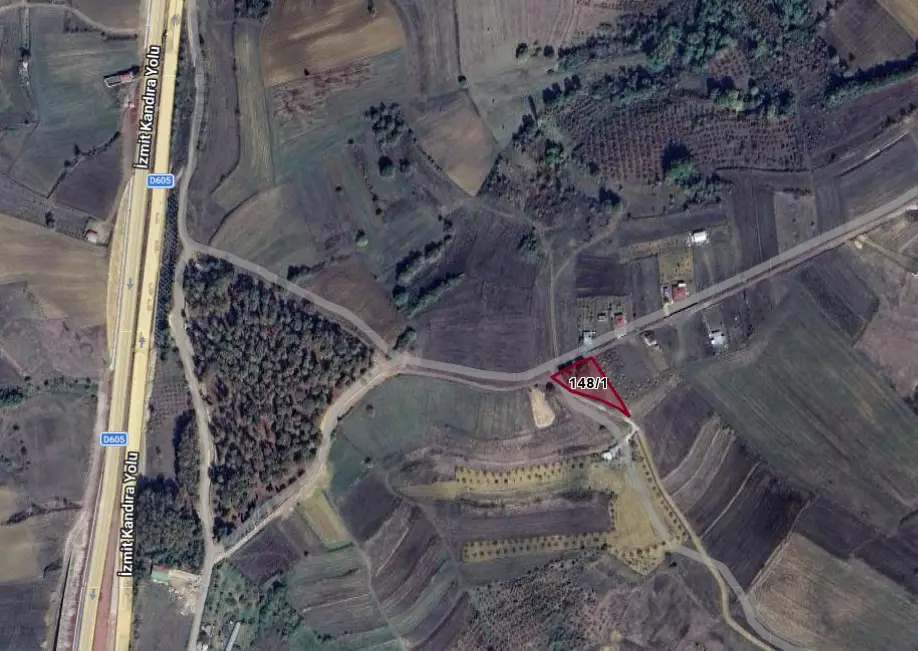 KANDIRA KOCAKAYMAZ YOLA CEPHE 1313 M² SATILIK TARLA