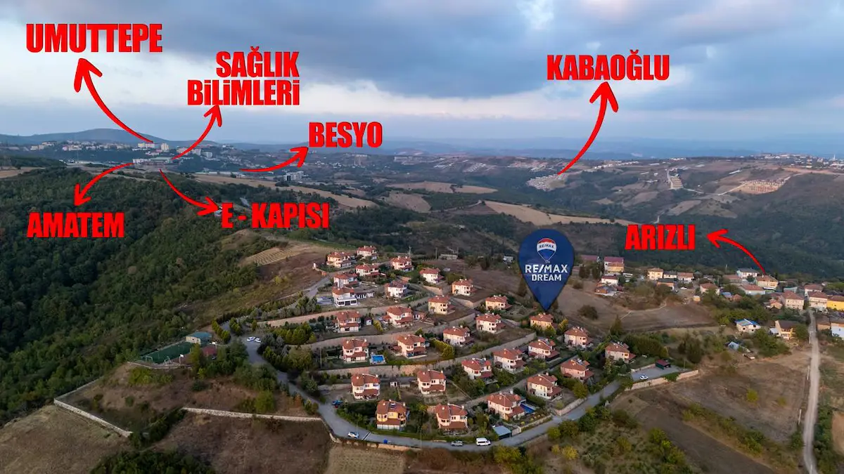 REMAX DREAMDEN ACİL ARIZLI UMUT SİTESİNDE MUHTEŞEM SATILIK VİLLA