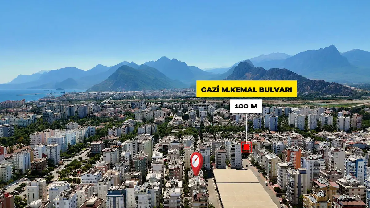 KONYAALTI ALTINKUM'DA DENİZE 900 METRE EBEVEYN BANYOLU MASRAFSIZ ARA KAT 2+1 SATILIK DAİRE