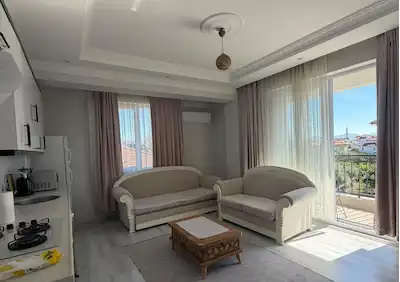 ORTACA DA EŞYALI 1+1 KİRALIK DAİRE | BALKONLU, 3. KAT