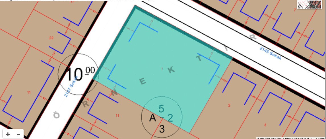 REMAX MODEL'DEN ÇAKMAK'TA 1477M² YATIRIMLIK SATILIK ARSA