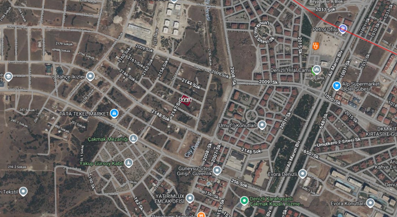 REMAX MODEL'DEN ÇAKMAK'TA 1477M² YATIRIMLIK SATILIK ARSA