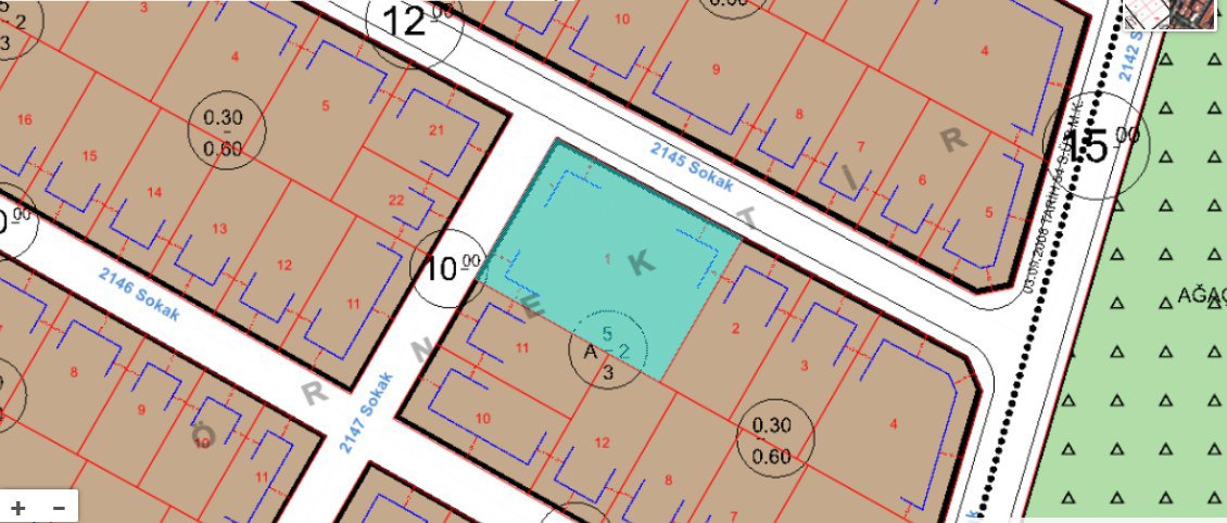 REMAX MODEL'DEN ÇAKMAK'TA 1477M² YATIRIMLIK SATILIK ARSA