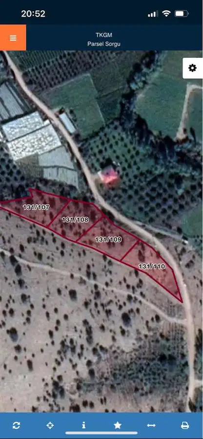 ERDEMLİ SORGUNDA 1174 M2 EV YAPILABİLİR TARLA