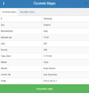 1297069840 ERGENE ULAŞ KÜNK DERESİ MEVKİİNDE 2.172 M² SATILIK TARLA!