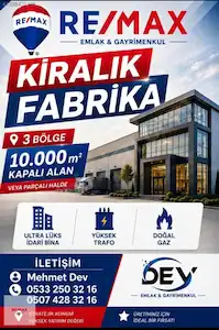3. OSB KİRALIK 10.000M² FABRİKA
