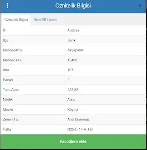 SERİK’TE ELEKTRİK SUYU HAZIR KÂRGİR EVLİ 540 M² SATILIK ARSA