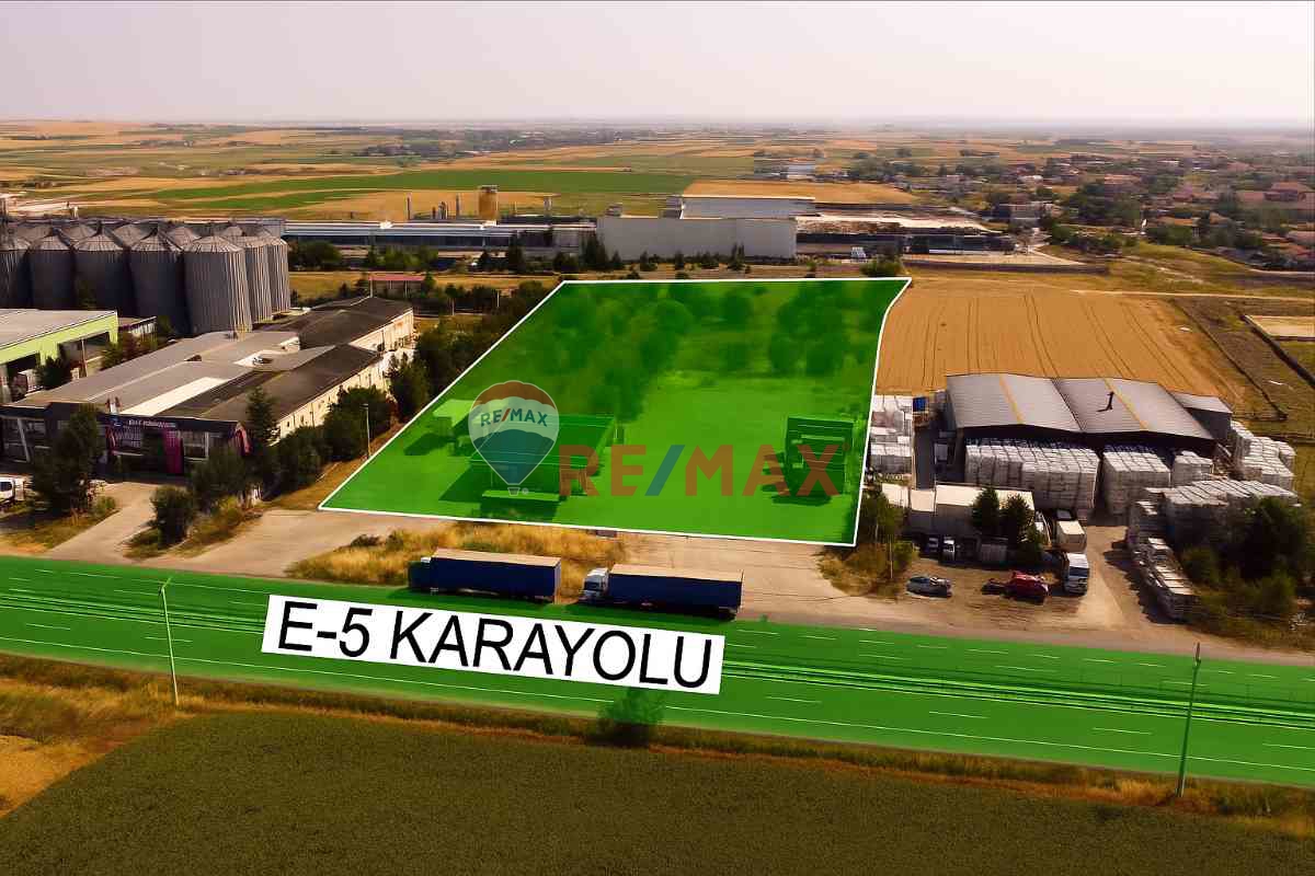 TEKİRDAĞ ERGENE'DE 18.607 M² SANAYİ İMARLI SATILIK ARSA