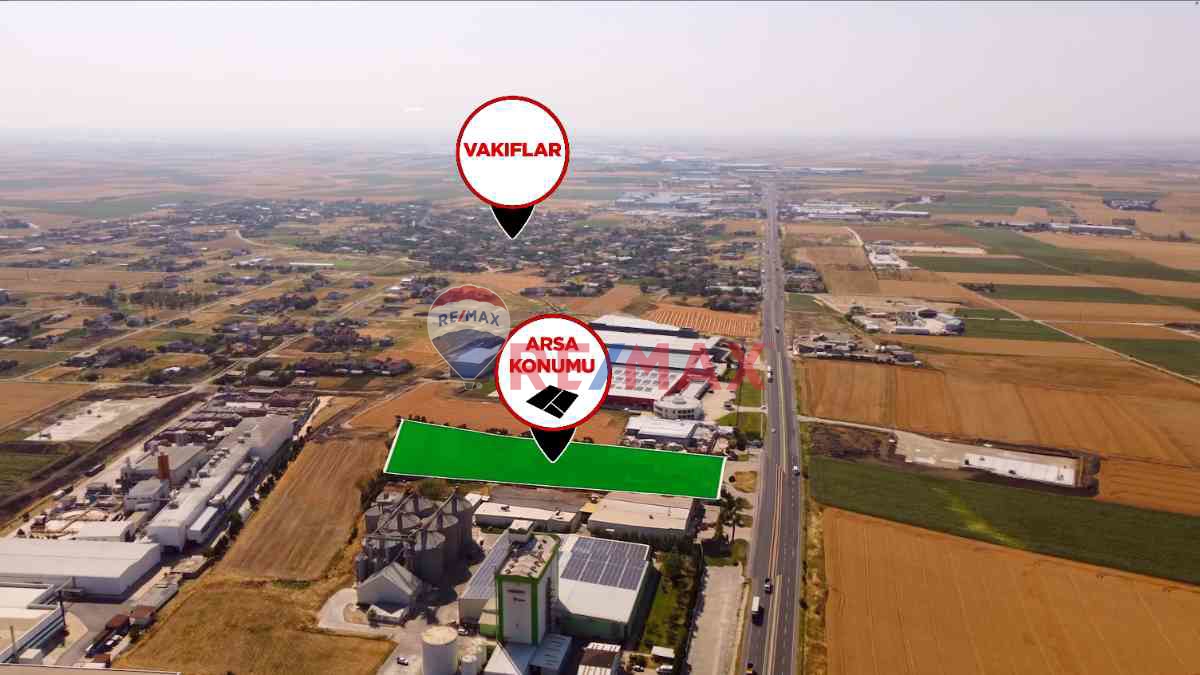 TEKİRDAĞ ERGENE'DE 18.607 M² SANAYİ İMARLI SATILIK ARSA