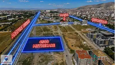 ANAYURT BULVARI ÜZERİ 4500 M² TİCARİ+KONUT İMARLI MÜSTAKİL ARSA
