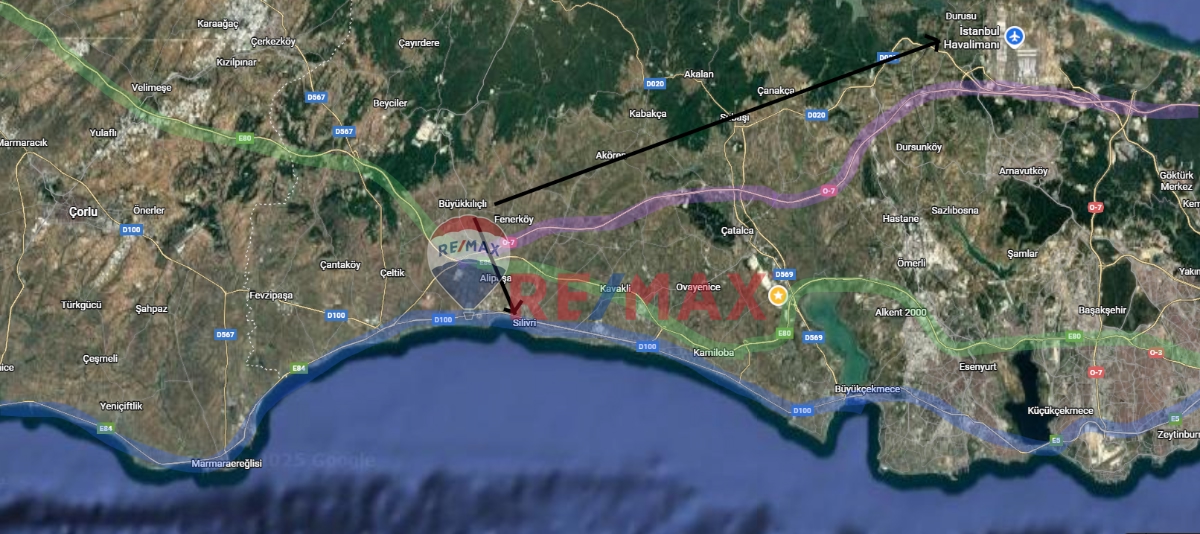 SİLİVRİ BÜYÜKKILIÇLI'DA 17,4 DÖNÜM VİLLA PROJELİ SATILIK ARSA 
