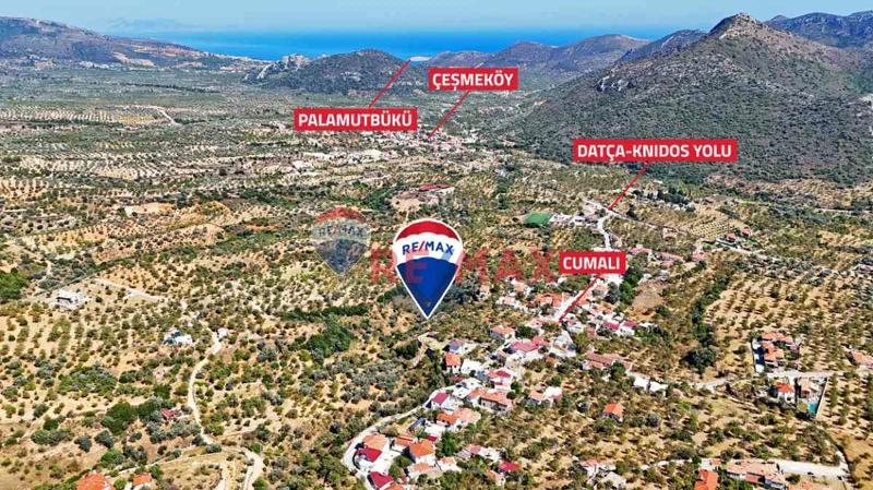 REMAX BADEM'DEN DATÇA CUMALI'DA SATILIK 1419 M2 BADEMLİK