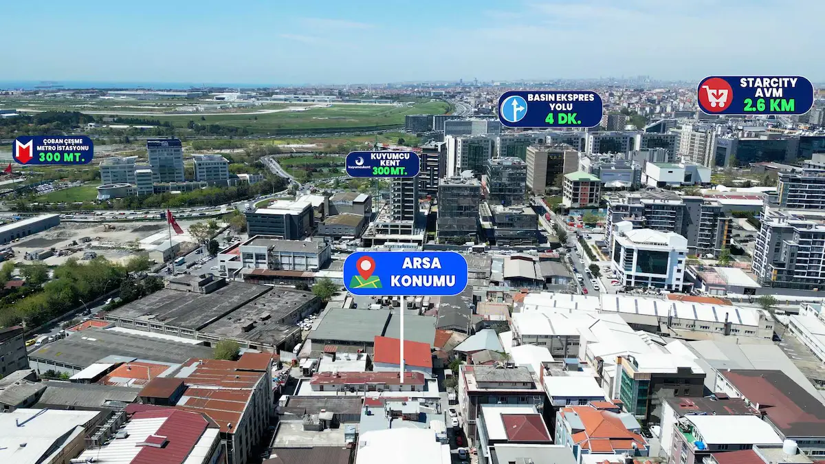 BAHÇELİEVLER ÇOBANÇEŞME'DE SATILIK 501 M² TİCARİ İMARLI ARSA
