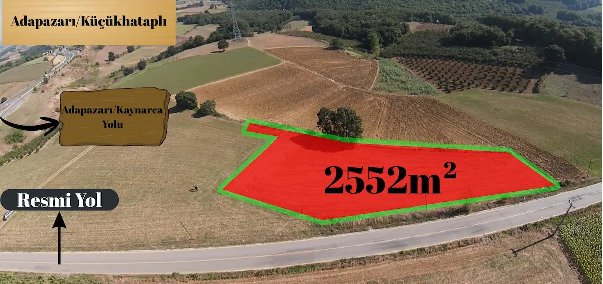 REMAX SOF'TAN KÜÇÜKHATAPLIDA 2.552 M² YOLA CEPHELİ! YATIRIMLIK TARLA