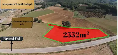 REMAX SOF'TAN KÜÇÜKHATAPLIDA 2.552 M² YOLA CEPHELİ! YATIRIMLIK TARLA