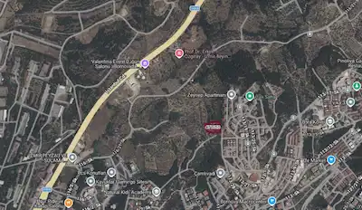 BORNOVA ERZENE’DE SATILIK ŞEHİR MANZARALI 1300M² ARAZİ 
