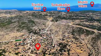 AYVACIK ÇAMKALABAK KÖYÜ’NDE ASSOS KOYLARINA YAKIN ARSA TAPULU SATILIK ARSA