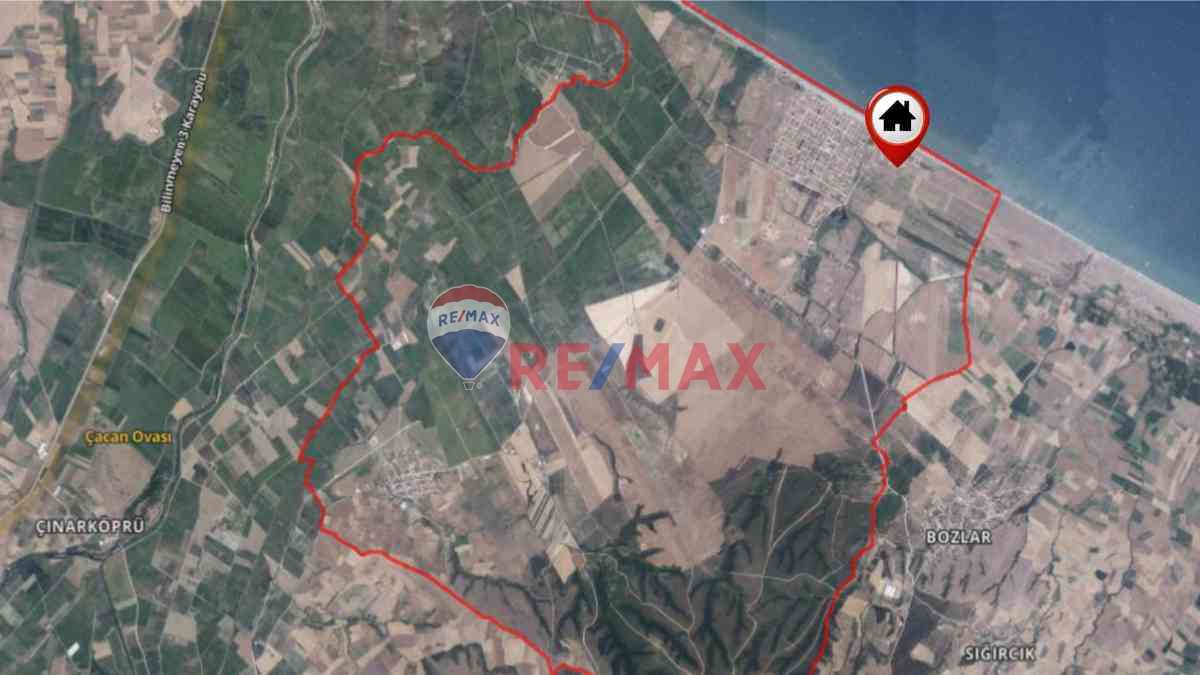 ÇANAKKALE BİGA ÇEŞMEALTI'NDA SAHİL KENARI İMARLI ARSA