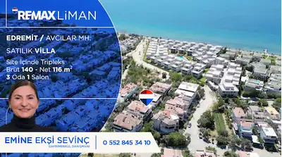 EDREMİT AVCILAR'DA DENİZE ÇOK YAKIN 3,5+1 EŞYALI TRİPLEKS VİLLA