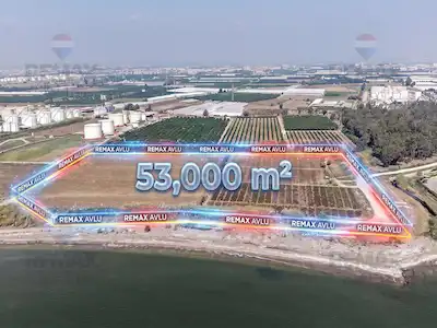 REMAX AVLU'DAN KARADUVAR’DA DENİZE SIFIR 53.053,74 M² SANAYİ İMARLI ARSA
