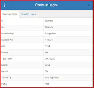 ÜSKÜDAR ÇENGELKÖY'DE KONUT İMARLI 125,67 M² TAPULU ARSA HİSSESİ