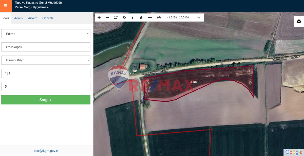 YATIRIM FIRSATI! EDIRNE UZUNKÖPRÜ 6.068 M² YOLA CEPHELI TARLA