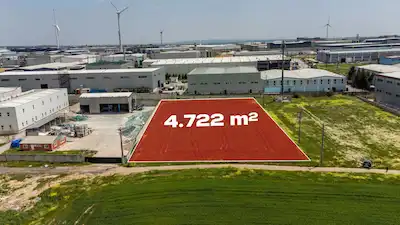 ÇERKEZKÖY VELİKÖY OSBDE 4.722 M2 SATILIK SANAYİ ARSASI