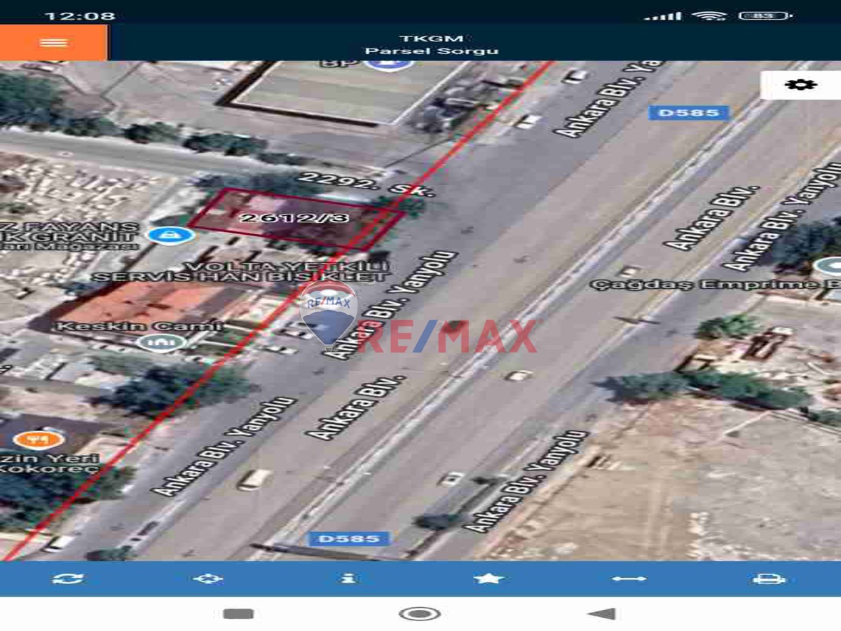 REMAX MODEL'DEN ANKARA ASFALTI'NDA SATILIK KÖŞE PARSEL