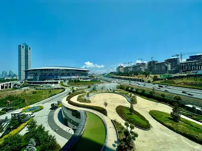 ECE EFE'DEN SKYLAND ISTANBULDA STADYUM MANZARALI EŞYALI 2+1 DAIRE