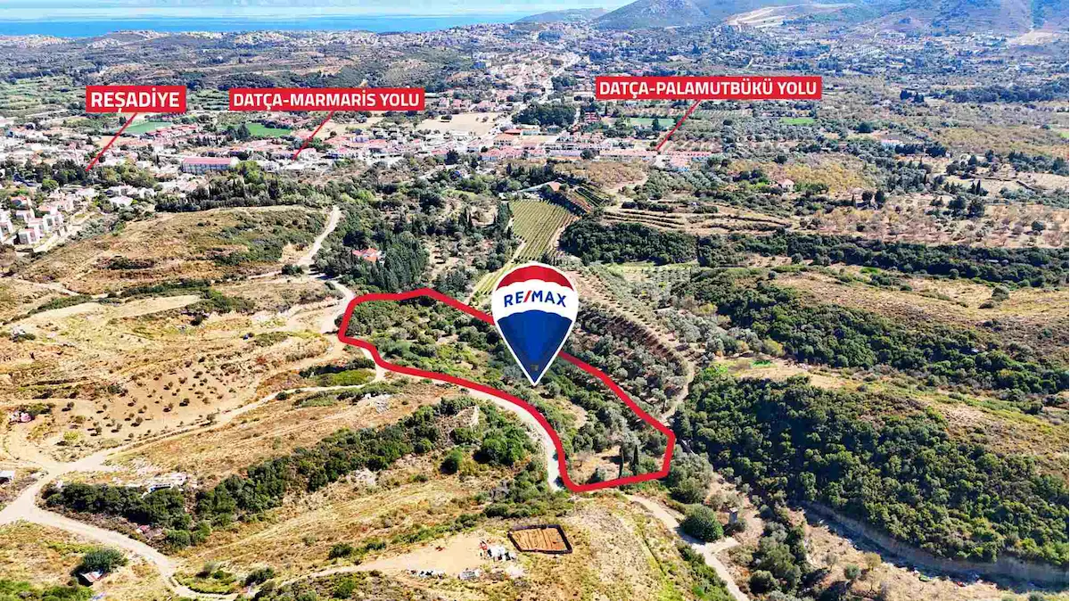 DATÇA REŞADIYE'DE YATIRIMLIK SATILIK 8,267 M2 TARLA 