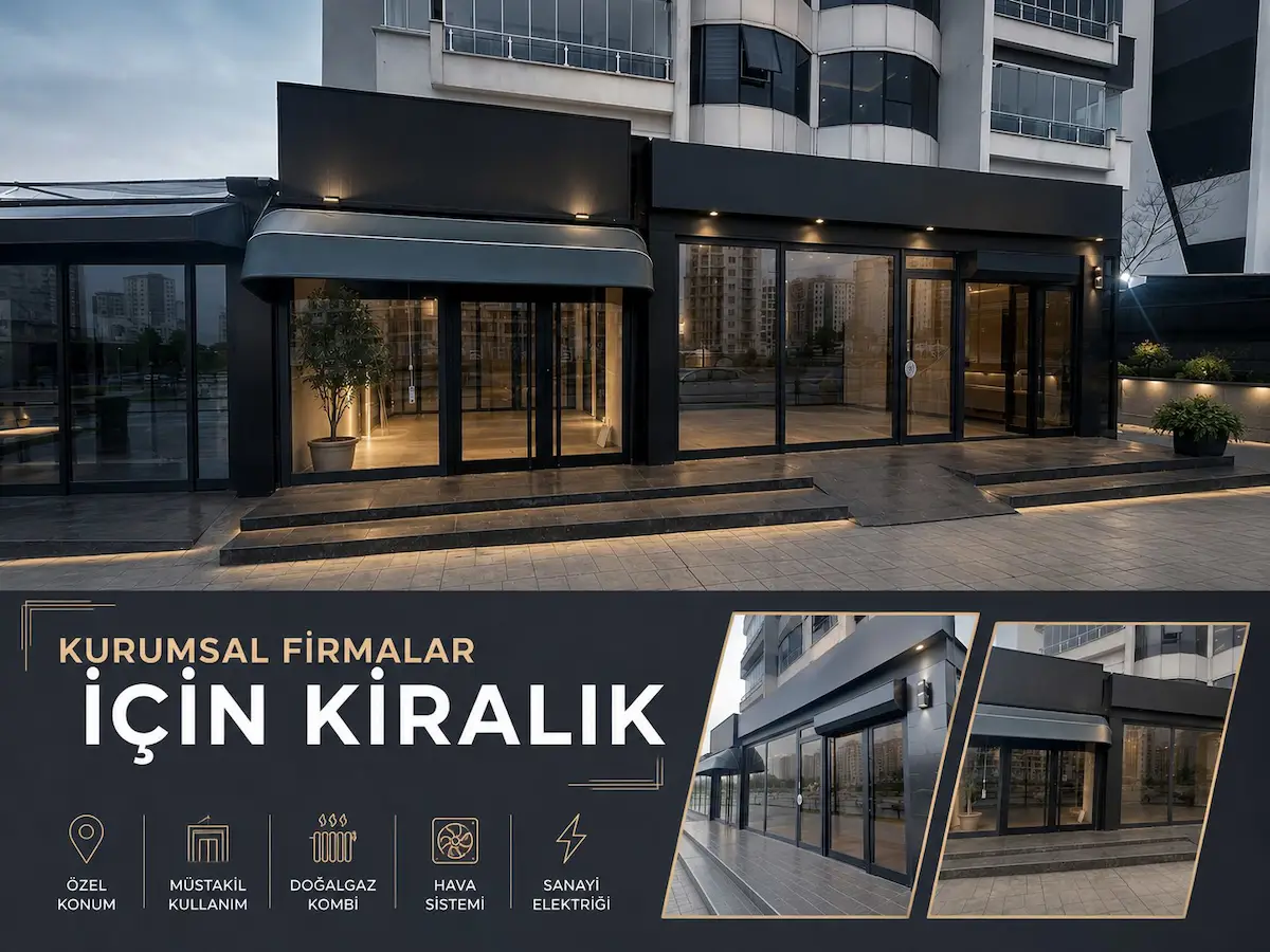 75. CADDE'DE KURUMSAL FIRMALARA UYGUN KIRALIK DÜKKAN