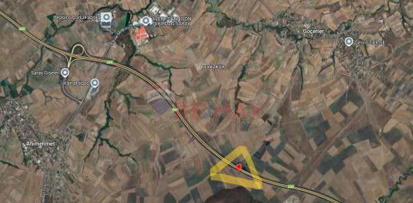 TEKİRDAĞ SARAY GÖÇERLERDE YOL KENARI 1.476 M2 YATIRIMLIK TARLA