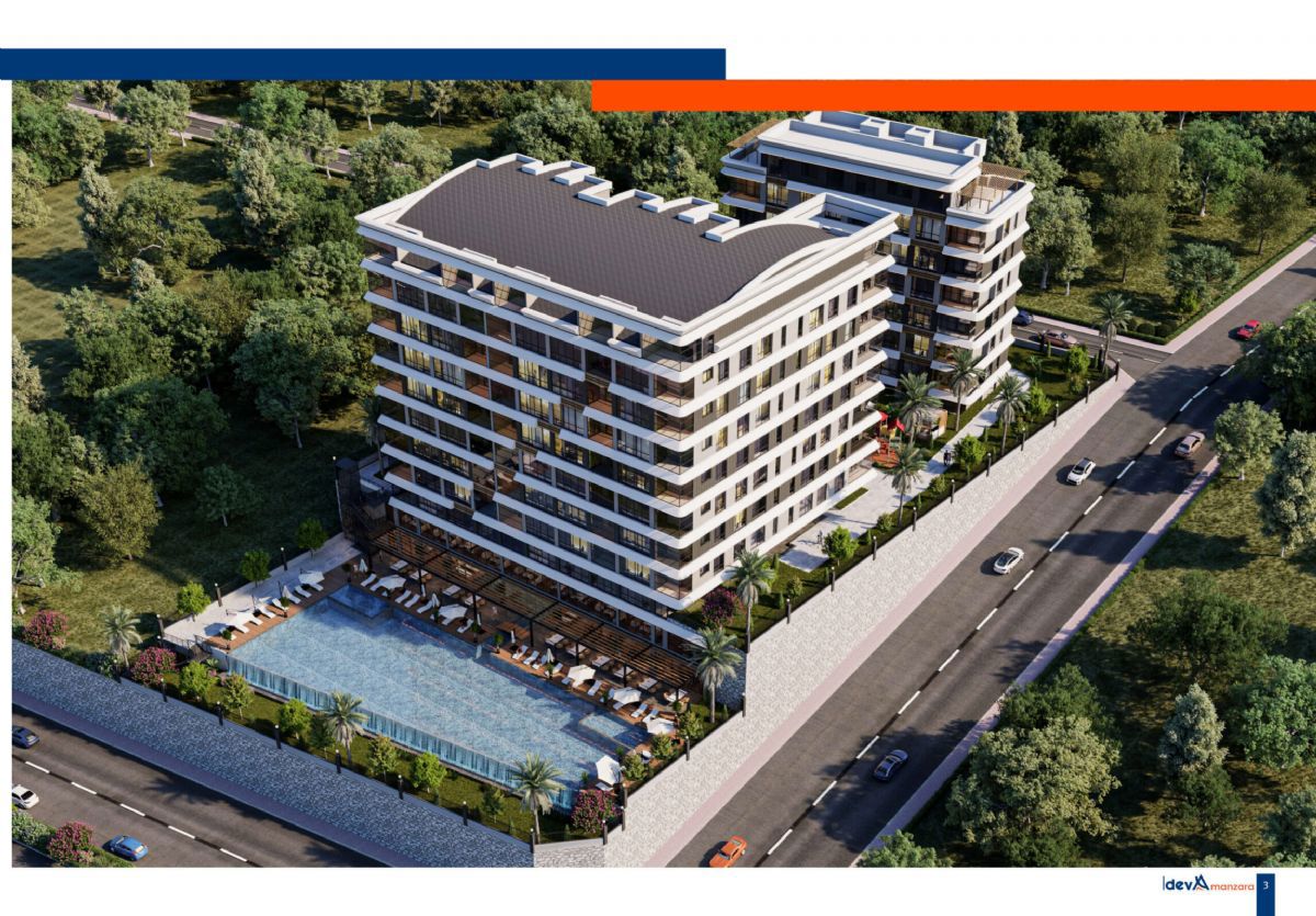 ANTALYA MAZI DAĞI DEVA MANZARA PROJESİNDE 2+1 SATILIK DAİRE