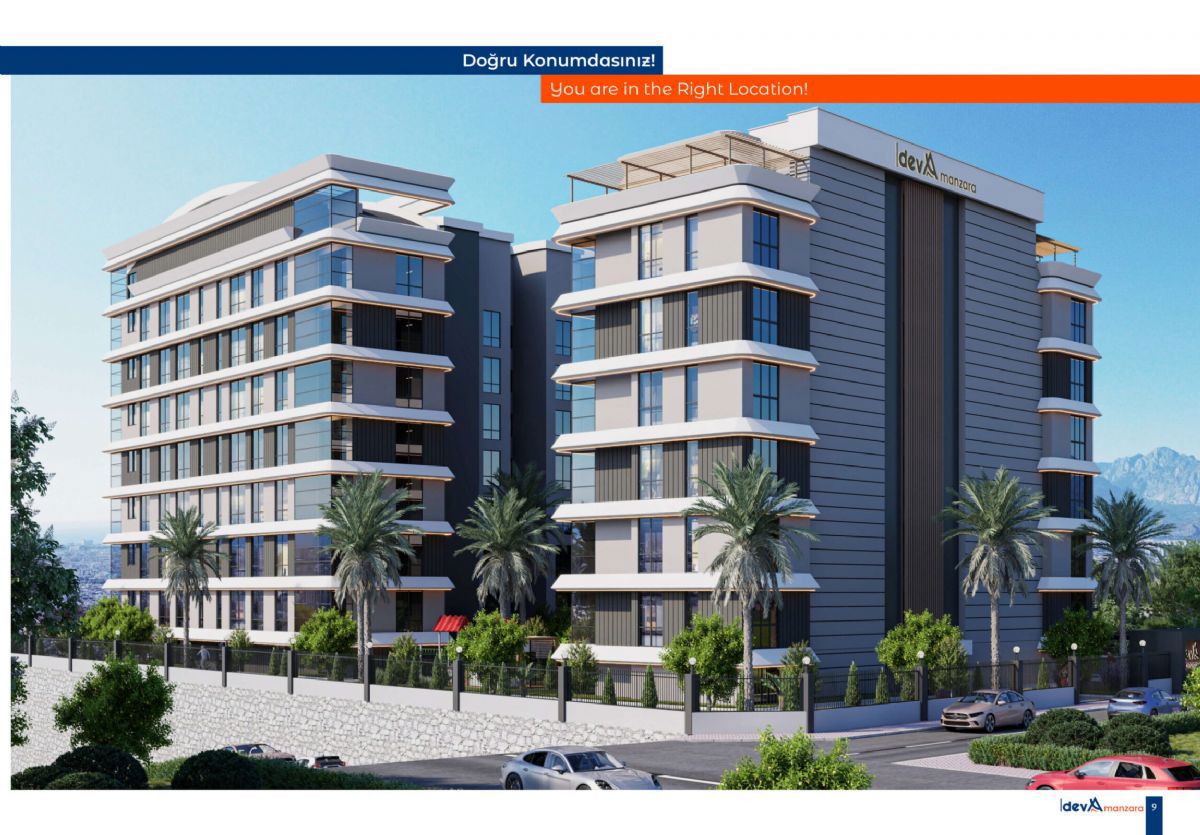 ANTALYA MAZI DAĞI DEVA MANZARA PROJESİNDE 2+1 SATILIK DAİRE