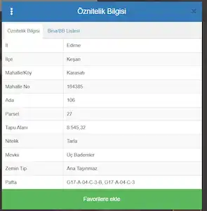 EDİRNE KEŞAN KARASATIDA 8.545 M2 SATILIK TARLA