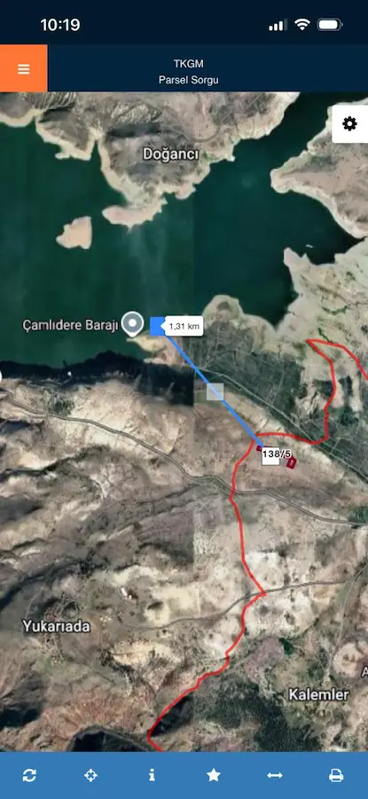 KIZILCAHAMAM KALEMLER KÖYÜ SATILIK HİSSELİ TARLA