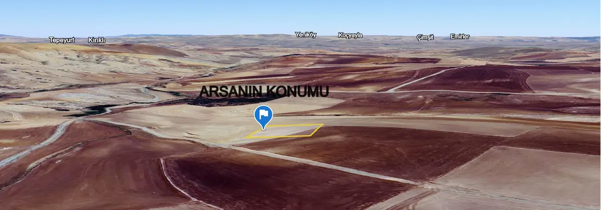 ANKARA GÖLBAŞI BOYALIK’TA MÜSTAKİL PARSEL SATILIK TARLA | ADA 122175 PARSEL 17