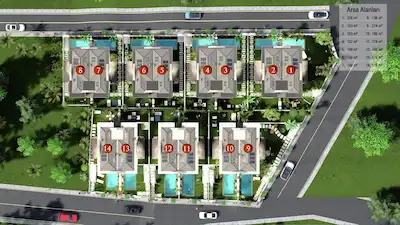 REMAX CİTY DAVUTLARDA DENİZ MANZARALI 14 VİLLA YAPILABİLİR ARSA