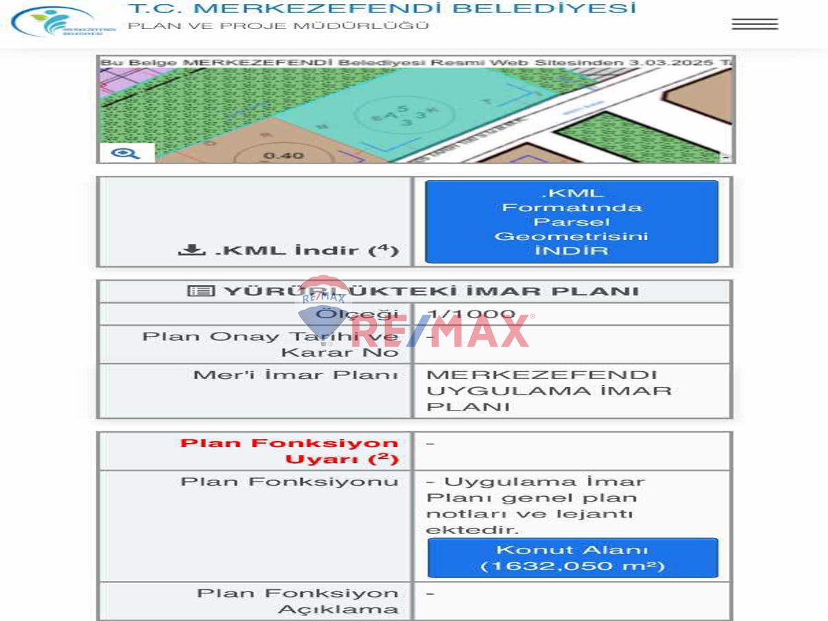 REMAX MODEL'DEN GÜMÜŞÇAY'DA SATILIK KONUT IMARLI ARSA
