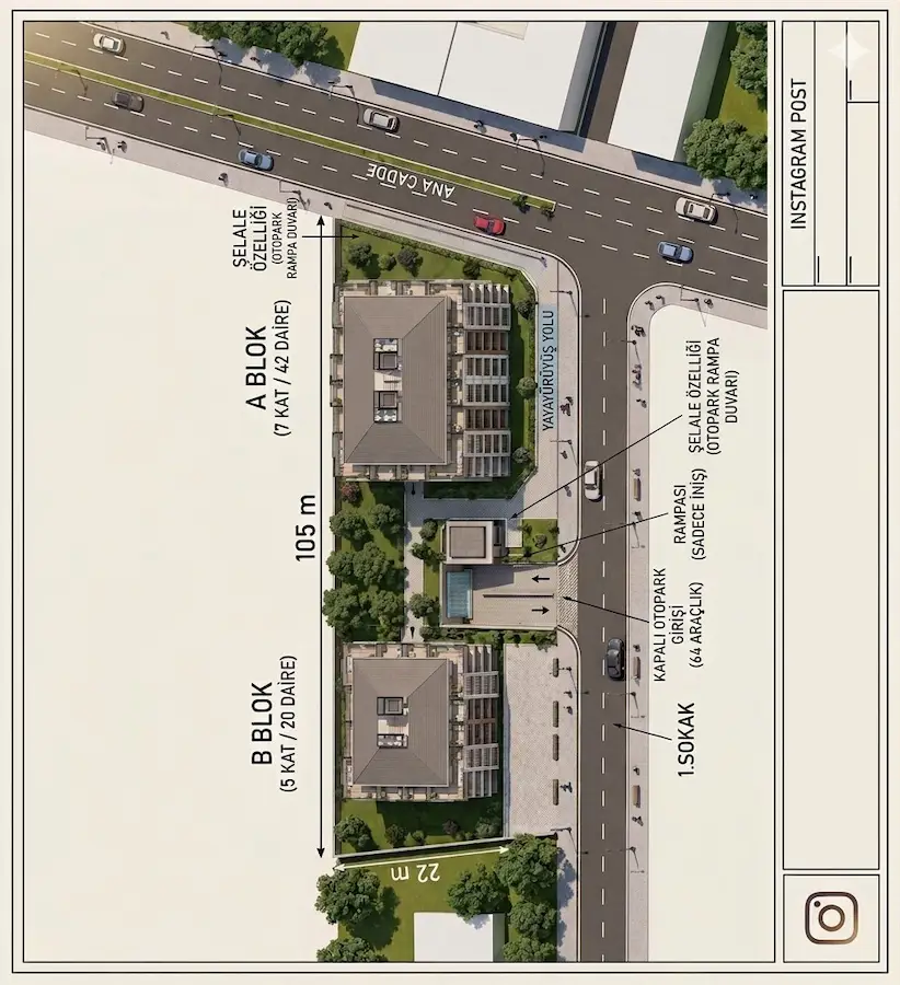 KIRKLARELI MERKEZDE 1600 M2 DÜKKAN 60 ADET 2+1 DAIRE