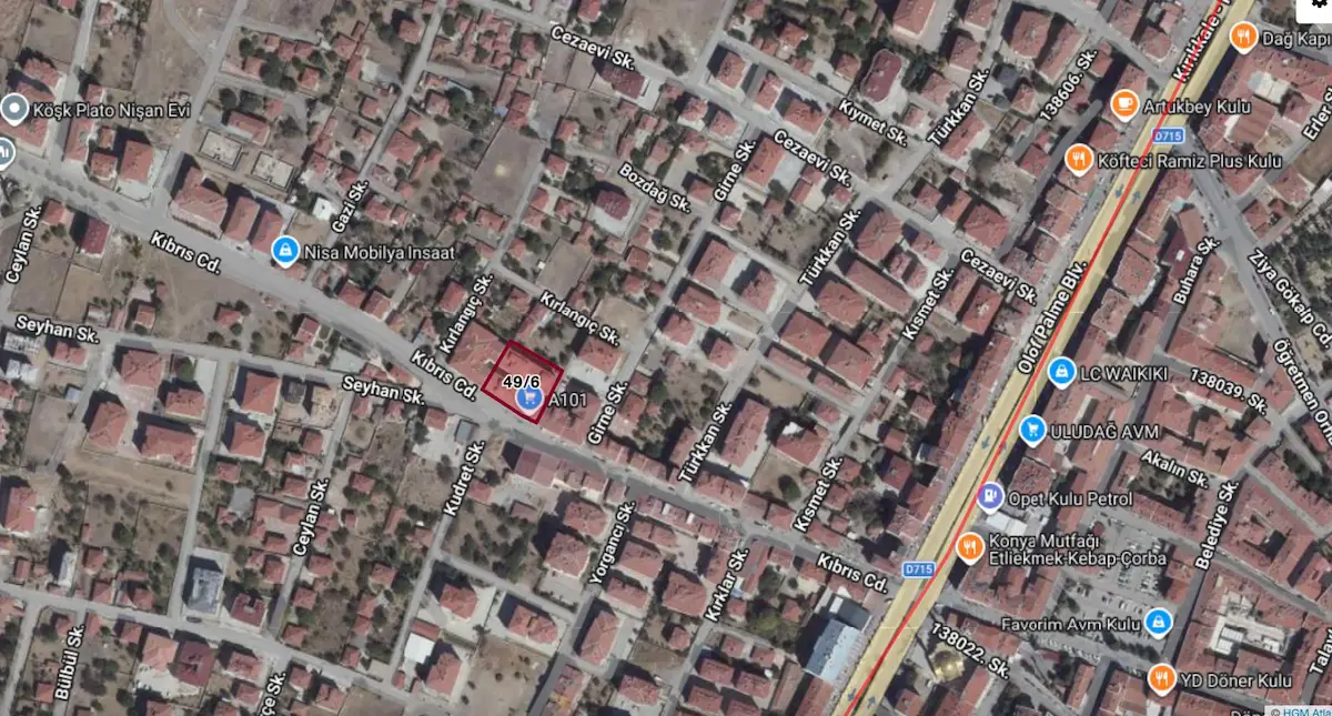 KONYA KULU KIBRIS CADDESİ MERKEZİ KONUM 150M² SATILIK DÜKKAN