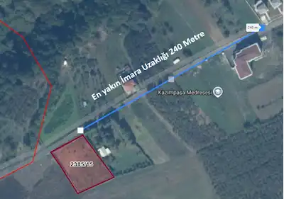 SERDİVAN KURUÇEŞME İMAR SINIRINDA 42M ASFALT YOLA CEPHELİ TARLA